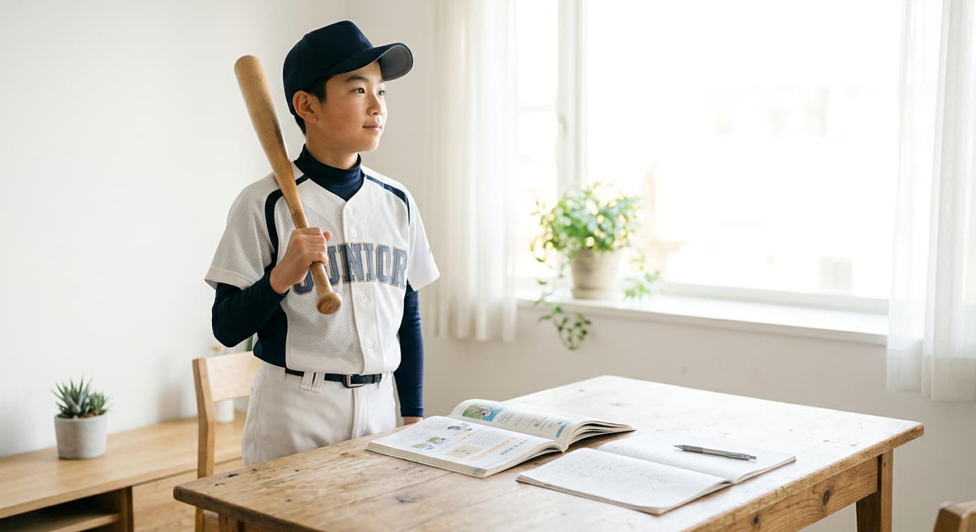 野球部で塾に通えない中学生必見!両立を実現する学習法とは