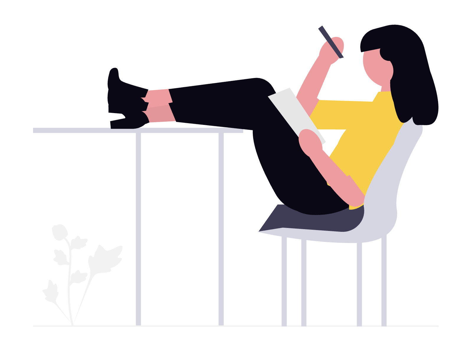 スケジュール管理をする中高生